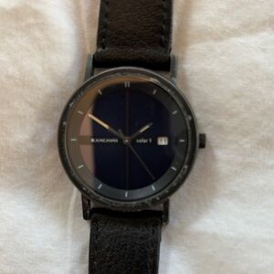 Junghans Solar 1 Watch with Original Black Leather Band